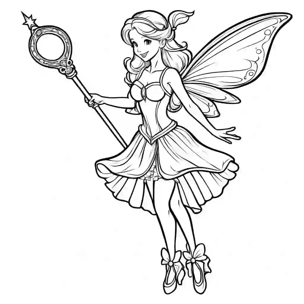 Fairy Wand coloring pages